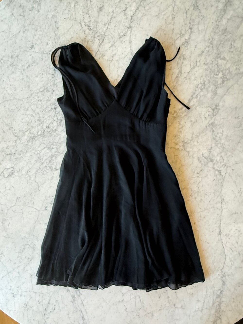 Jane Hamill 100% Silk Black Cocktail Dress Size 10 | Made in USA